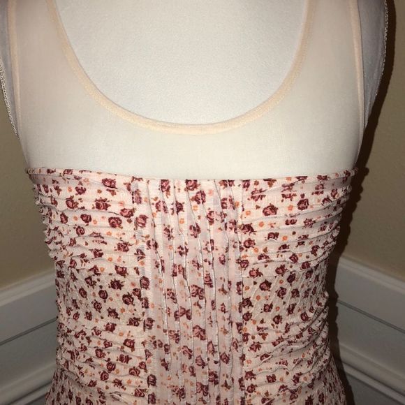 Free People Floral Mini Sheath Dress Size Medium - Picture 2 of 4